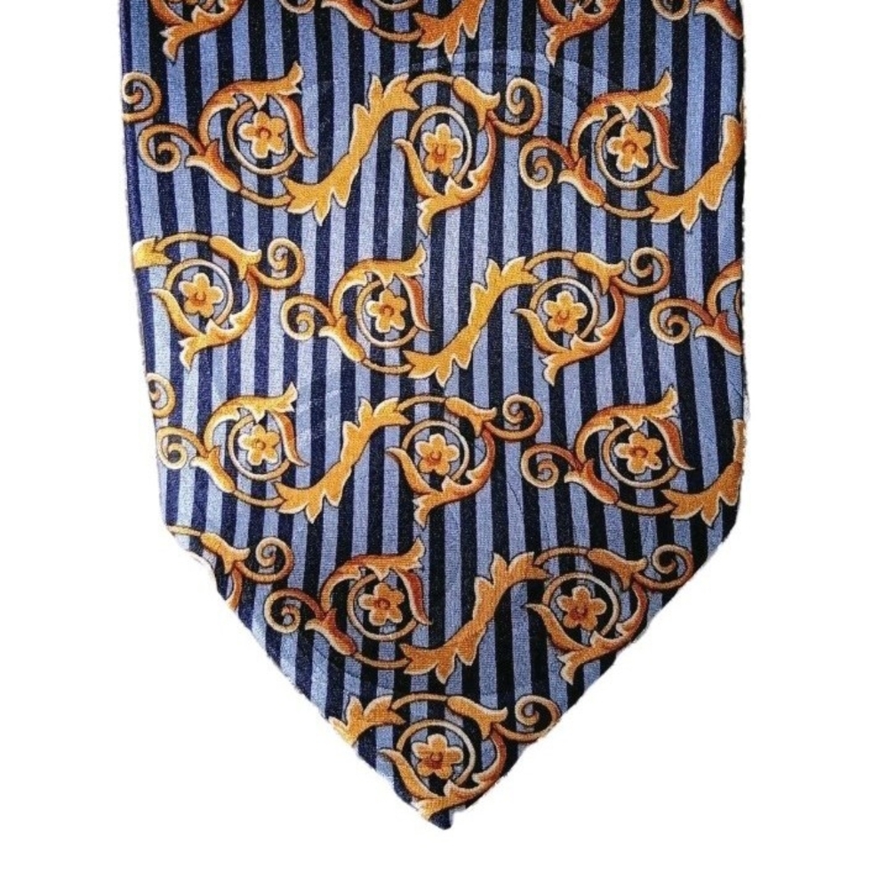 Vintage KOREAN AIR RETIRED AIRLINES Necktie 100%Silk Men's Tie OS Approx. 60"